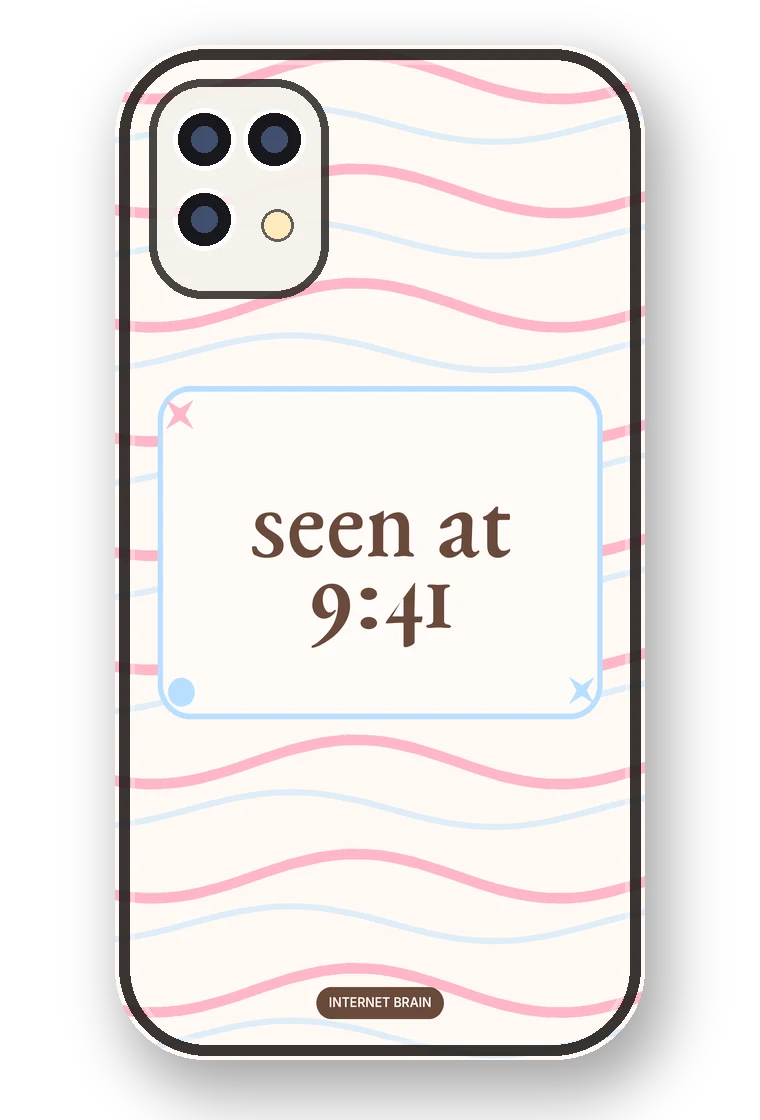 Seen at 9:41 phone case mockup